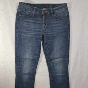 Lucky Brand Denim Jeans Womens 6/28 Skinny Mid‎ Rise Dark Wash Blue Denim Casual